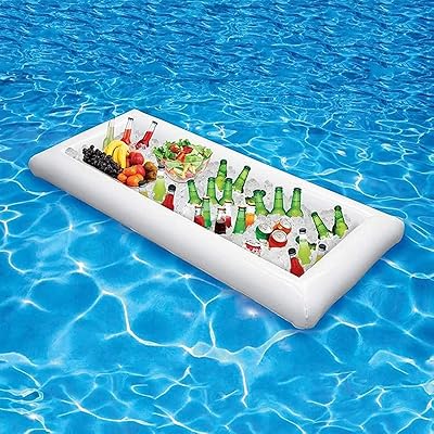 Barre de service de glace gonflable pour buffet, salade, bac à glace