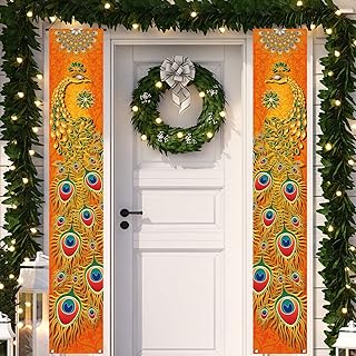 Panneau de porche indien diwali, motif paon diwali pour porche, panneau de bienvenue indien diwali pour la fête des lumières - 12 x 71 pouces. Leader du commerce électronique en Cote d'Ivoire, DIAYTAR COTE D'IVOIRE propose une boutique en ligne généraliste avec une offre de plus de 300 000 références de produits. La boutique met en avant la diversité de ses produits et son engagement à offrir un service client exceptionnel. Tout est mis en œuvre pour que les clients aient une expérience d'achat inoubliable sur le site de DIAYTAR COTE D'IVOIRE.