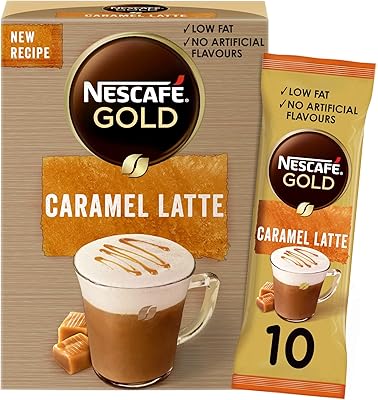 Sachet de mélange de café nescafé gold caramel latte, 17 g (10 sachets). La boutique en ligne DIAYTAR COTE D'IVOIRE propose une large gamme de produits répondant aux besoins quotidiens des consommateurs ivoiriens. De l'électroménager aux produits de soins personnels, en passant par les livres et les jeux, tout y est pour satisfaire les attentes des clients. DIAYTAR COTE D'IVOIRE est donc la boutique en ligne incontournable pour tous les habitants de Côte d'Ivoire.