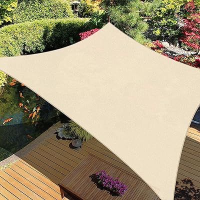 Parasol anti-uv mofish, parasol rectangulaire de luxe surdimensionné pour balcon, piscine, porche, garage
