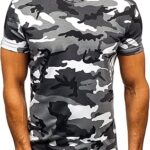 T-shirt de performance sportive camouflage d'été pour hommes