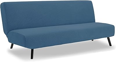 Housse de canapé sans accoudoirs extensible en polyester et élasthanne im