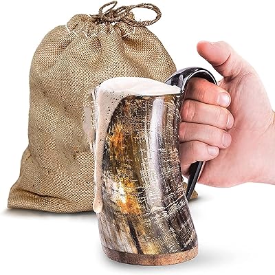 Tasse à boire originale viking the white shop tradesman - réservoir de bière en porc à surface naturelle et sac cadeau en toile de jute | original, non émaillé, environ 16 oz. Découvrez le monde du shopping en ligne avec DIAYTAR COTE D'IVOIRE, où vous pouvez trouver tout ce dont vous avez besoin, du vêtement à l'électronique en passant par les produits de beauté. Notre large gamme de produits et notre service client de qualité font de nous la boutique en ligne préférée des Ivoiriens. Nous nous efforçons de vous offrir les meilleures marques et les meilleurs prix.