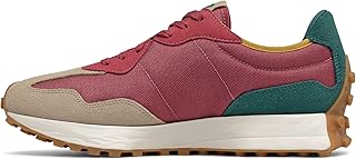 Baskets basses new balance ms 327 pour hommes bordeaux et blanc