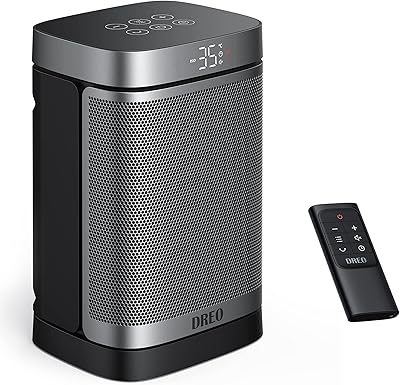 Chauffage électrique en céramique drew atom one avec thermostat, minuterie de 1 à