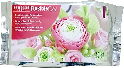 Argile flexible blanche sargent art, 500 grammes