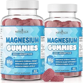 Gommes au magnésium - gommes apaisantes anti-stress, supplément de magnésium pour adultes