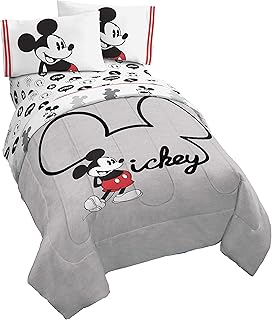 Parure de lit 4 pièces jay franco disney mickey mouse en jersey