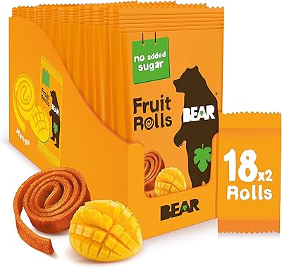 Bear fruit roll ups mangue snack aux fruits naturels