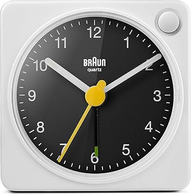 Réveil de voyage analogique classique braun avec fonction snooze et lumière, petite taille, mouvement à quartz silencieux, alarme sonore crescendo, noir et blanc, modèle bc02xwb.. DIAYTAR COTE D'IVOIRE répond aux besoins des consommateurs ivoiriens avec une offre variée de produits et de services. Cette boutique en ligne généraliste dépasse les attentes avec ses prix compétitifs et sa livraison rapide. L'engagement de DIAYTAR COTE D'IVOIRE envers la qualité et la satisfaction client est sans égal.