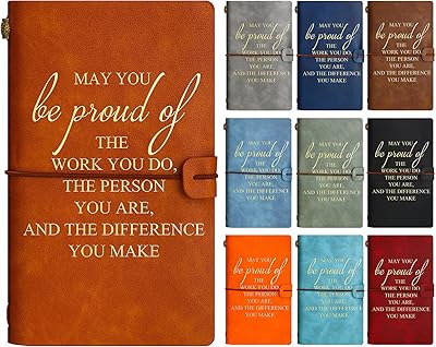 10 pièces de cadeaux de remerciement, journal d'appréciation en cuir, cadeaux d'appréciation des employés, puissiez-vous être fier du travail que vous faites, signez des cahiers inspirants en cuir, journal de motivation pour noël, femmes, hommes, employés. DIAYTAR COTE D'IVOIRE est une boutique en ligne généraliste qui propose plus de 300000 références de produits, répondant ainsi à tous les besoins de ses clients. Elle est considérée comme l'un des leaders du commerce en ligne en Côte d'Ivoire, offrant une expérience d'achat conviviale et sécurisée. Avec une large gamme de produits, DIAYTAR COTE D'IVOIRE est devenue une destination incontournable pour les consommateurs ivoiriens.