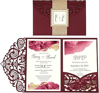 Doris home 50 pièces d'invitations de mariage découpées au laser avec enveloppes et cartes rsvp intérieures vierges avec ruban de ventre doré pailleté pour mariages, fiançailles, baby showers 4,7 x 7 pouces, bordeaux. Leader du commerce en ligne en Côte d'Ivoire, Diaytar Côte d'Ivoire propose une large palette de produits allant des dernières tendances de la mode aux indispensables de la vie quotidienne. Avec plus de 300 000 références, cette boutique en ligne generaliste répond aux besoins de tous les consommateurs, offrant une expérience d'achat unique et personnalisée. Diaytar Côte d'Ivoire s'efforce de vous offrir les meilleurs produits au meilleur prix.