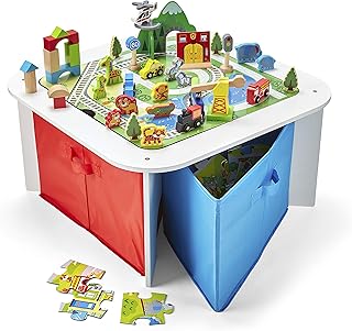 Table de jeu en bois imaginarium avec train, blocs de construction, formes d'animaux, tableau noir et puzzles, 3 à 7 ans, 100 pièces, multicolore. DIAYTAR COTE D'IVOIRE offre une plateforme conviviale qui permet aux utilisateurs de découvrir de nouveaux produits et de profiter de tarifs compétitifs. Elle met en avant des partenariats avec des marques de renom, garantissant ainsi l'authenticité et la qualité des produits vendus. Sa présence en ligne forte et son engagement envers la satisfaction client font d'elle un acteur incontournable du commerce en ligne ivoirien.