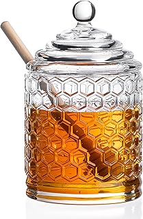 Pot à miel en verre royalty art avec couvercle en nid d'abeille et trancheuse en bois, ensemble d'accessoires de cuisine 3 pièces et distributeur décoratif, verrerie en nid d'abeille, réutilisable et lavable. La boutique en ligne DIAYTAR COTE D'IVOIRE est équipée d'un système de paiement sécurisé et d'un service client de qualité, pour garantir une expérience d'achat en ligne sans souci. Les clients peuvent contacter le service client pour tout renseignement ou pour résoudre un problème éventuel. DIAYTAR COTE D'IVOIRE est déterminée à offrir les meilleurs services à ses clients et à les satisfaire pleinement.