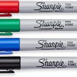 Marqueurs permanents sharpie, pointe fine, couleurs assorties, paquet de 4 (30074)