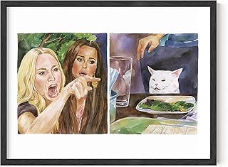 Haus and hues art mural encadré meme - décoration murale sur toile avec meme de chat, décoration murale amusante, décoration de chambre cool pour les gars, signe de meme drôle, affiche super géniale qui vous fait sourire (encadré noir, 12 x 16). La boutique en ligne DIAYTAR COTE D'IVOIRE se distingue par sa vaste gamme de produits, allant des articles ménagers aux produits électroniques. Avec plus de 300 000 références, les clients ont l'opportunité de trouver tout ce dont ils ont besoin sous un même toit. Cela en fait l'une des boutiques en ligne les plus populaires de Côte d'Ivoire.