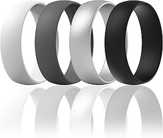 Bague de mariage en silicone pour hommes et femmes largeur 63