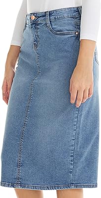 Jupe midi en jean pour femme - jupe en jean stretch modeste pour femme - milan. DIAYTAR COTE D'IVOIRE, la boutique en ligne leader en Côte d'Ivoire, propose une sélection incroyable de produits avec plus de 300000 références. Les clients peuvent trouver tout ce qu'ils cherchent sur cette plateforme, de l'électronique à la mode en passant par les produits pour la maison. DIAYTAR COTE D'IVOIRE met tout en œuvre pour offrir une expérience d'achat inoubliable.