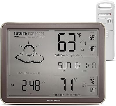 Acurate 75077a3m station météo sans fil à auto-apprentissage avec grand écran et horloge atomique, marron, or rose. DIAYTAR COTE D'IVOIRE est plus qu'une boutique en ligne, c'est une expérience de shopping innovante et divertissante. Nous nous engageons à vous offrir les dernières tendances et les produits les plus populaires, ainsi que des promotions et des offres spéciales pour vous faire économiser de l'argent.