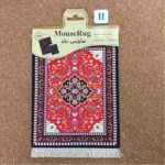 Tapis persan 28x18cm, tapis de souris style rétro, tapis de table style tasse