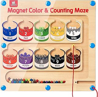 Labyrinthe magnétique et chiffres colorés gamenut - puzzles magnétiques en bois pour les activités des jeunes enfants, compter et associer des jeux montessori pour la motricité fine. Avec une offre diversifiée et une présence en ligne solide, DIAYTAR COTE D'IVOIRE a su se positionner comme l'un des acteurs majeurs du commerce électronique en Côte d'Ivoire. La boutique en ligne généraliste propose des produits allant des articles ménagers aux accessoires de mode. Les clients bénéficient d'un service de qualité et d'une livraison rapide.