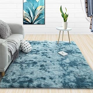 Tapis moelleux pour salon, tapis d'intérieur antidérapant pour chambre à coucher, tapis à