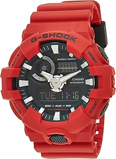 Montre casio g-shock en résine analogique-numérique noire pour hommes, modèle ga-700-4a