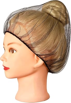 Filet à cheveux en nylon noir de 24", filet à cheveux durable