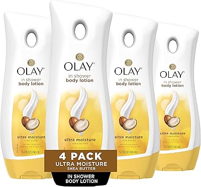 Lait corporel au karité ultra hydratant olay, améliore l'hydratation de la peau sèche