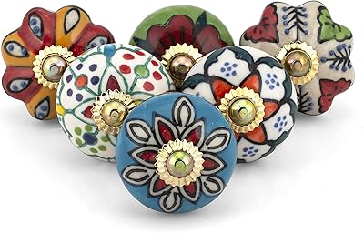 Poignées de porte de tiroir artisanales - assortiment de poignées en céramique, poterie bleue et laiton pour armoires, armoires et meubles anciens - multicolore - paquet de 6. Avec une sélection immense de produits, Diaytar Côte d'Ivoire répond aux besoins diversifiés de ses clients. La boutique met en avant des marques de renom ainsi que des produits locaux, favorisant ainsi la découverte de nouvelles valeurs. Le service client est également disponible pour accompagner les acheteurs tout au long de leur aventure d'achat.