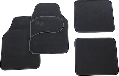 Ensemble de tapis de sol accessoires x-2334, noir, 4 pièces