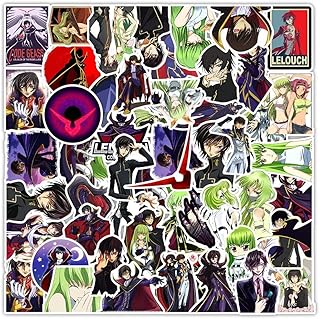 50pcs geass lelouch symboles de la rébellion autocollants autocollants imperméables pour enfants adolescentes