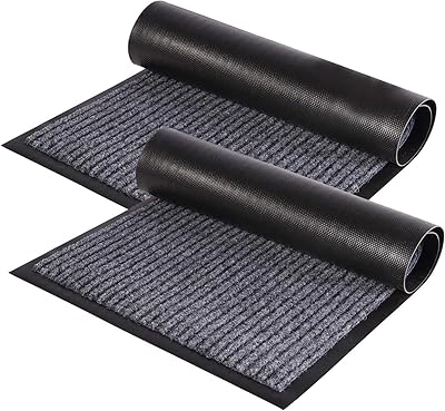 Paillasson de bienvenue rayé u-home 2 pièces 20" x 32" tapis pour entrée