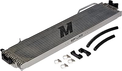 Refroidisseur de transmission mishimoto mmtc-k2-14 compatible avec chevrolet silverado 2014+ argent
