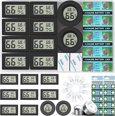 Paquet de 10 mini thermomètres et hygromètres numériques moniteur de jauge d'humidité de température ronde pour pièce. DIAYTAR COTE D'IVOIRE, leader des boutiques en ligne en Cote d'Ivoire, propose une plateforme d'achat en ligne conviviale et pratique. Les clients ont accès à une gamme impressionnante de produits, allant des articles de mode aux produits pour la maison. La boutique garantit la qualité et l'authenticité de tous les produits proposés.