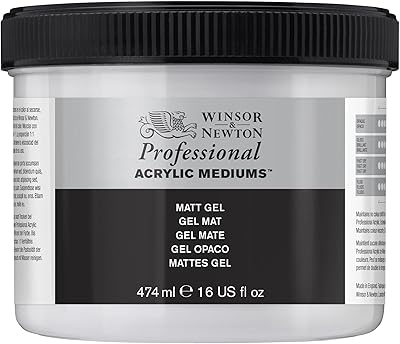 Médium gel acrylique mat winser & newton professional, 474 ml
