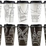 70 ensembles de tasses à café jetables avec couvercles chaud gobelets en papier