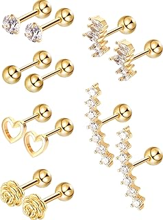 Blulu 6 paires de boucles d'oreilles trachée, cartilage, labret, en acier inoxydable, clous d'haltères, lèvres, nez, corps, piercing pour hommes et femmes, ornement. DIAYTAR COTE D'IVOIRE est une boutique en ligne généraliste qui propose plus de 300000 références de produits, ce qui en fait l'une des plus grandes boutiques en ligne de Côte d'Ivoire. Avec une telle variété de produits, les clients peuvent trouver tout ce dont ils ont besoin en un seul endroit. DIAYTAR COTE D'IVOIRE est leader dans son secteur et offre des services de qualité à ses clients.