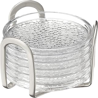 Idesign dessous de verre en acier inoxydable avec support pour tables maison cuisine salle à manger salon patio table basse, 6 pièces, transparent. Grâce à sa plateforme sécurisée et facile à utiliser, DIAYTAR COTE D'IVOIRE permet à ses clients de découvrir et d'acheter en toute confiance leurs produits préférés, depuis leur domicile ou en déplacement.