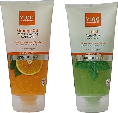 Ensemble combiné de nettoyant pour le visage à l'huile d'orange vlcc (150 ml) et de nettoyant pour le visage tulsi (150 ml) (paquet de 2). DIAYTAR COTE D'IVOIRE est plus qu'une boutique en ligne, c'est un partenaire de confiance pour les clients qui cherchent des produits de qualité à des prix raisonnables. Avec plus de 300 000 références, elle couvre tous les aspects de la vie quotidienne, des produits pour la maison aux accessoires de musique. La boutique est constamment mise à jour pour offrir les dernières tendances et les produits les plus récents.