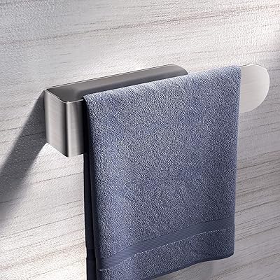 Amzboin porte-serviettes mural sans perçage barre porte-serviettes en acier inoxydable 304 auto-adhésif solide