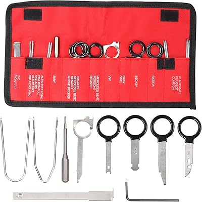 Ensemble d'outils de suppression d'autoradio tunstick 21 pièces outil professionnel lecteur