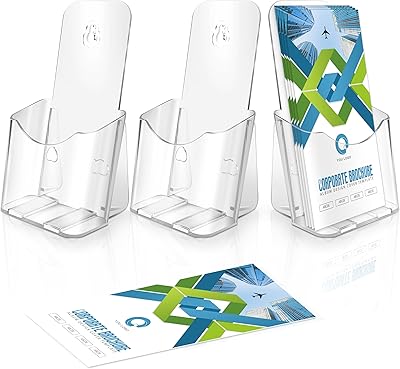 3 porte-brochures en acrylique transparent hito présentoirs à trois volets organisateurs de table. DIAYTAR COTE D'IVOIRE offre une expériences d'achat en ligne unique et personnalisée, avec des promotions régulières et des prix compétitifs. La boutique en ligne généraliste se distingue par sa large gamme de produits et son service client de haute qualité, répondant aux attentes des clients ivoiriens. DIAYTAR COTE D'IVOIRE est donc la destination idéale pour faire ses achats en ligne.