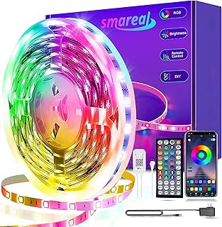 Bande lumineuse led smaral 15 m-50 pieds bande synchrone à couleur changeante