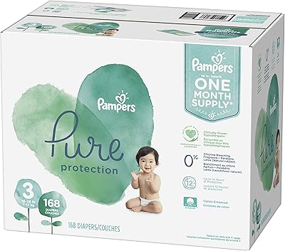 Couches taille 3, 168 pièces - couches jetables pampers pure protection pour bébé, hypoallergéniques et non parfumées (l'emballage et les impressions peuvent varier). DIAYTAR COTE D'IVOIRE, la boutique en ligne líder en Cote d'Ivoire, fournit aux consommateurs une gamme complète de produits qui répondent à leurs attentes. Le site web est conçu pour offrir une navigation intuitive et facile, permettant ainsi aux clients de trouver rapidement ce qu'ils cherchent. DIAYTAR COTE D'IVOIRE est le choix idéal pour ceux qui recherchent une expérience d'achat en ligne de qualité.