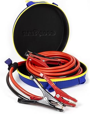 Goodyear [calibre 4 - tension 6, 8, 10 ou 12] câbles de démarrage robustes avec coque en pvc, 16 pieds, assistance routière d'urgence, travaux par tous les temps. DIAYTAR COTE D'IVOIRE, la boutique en ligne leader en Côte d'Ivoire, propose une large sélection de produits avec plus de 300 000 références disponibles.