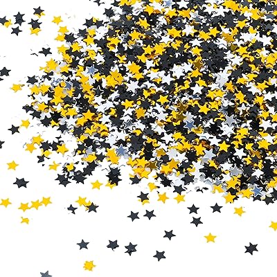 30g de confettis étoiles noirs et dorés en feuille de paillettes de 6 mm à pour fête. En tant que leader du e-commerce en Cote d'Ivoire, DIAYTAR COTE D'IVOIRE renforce constamment son offre pour rester à la pointe de la tendance et du besoin des consommateurs. La boutique en ligne collabore avec des marques locales et internationales pour proposer les produits les plus recherchés.
