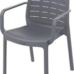 Table basse carrée en plastique cosmoplast gris