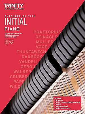 Pièces d'examen de piano du trinity college de londres et exercices 2021-2023