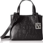 Petit sac cartable pour femme, design shopping ouvert, logo embossé sur tout le sac